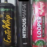 Butelii baloane Exotic Whip, looper whip diferite arome livrare non-stop